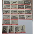Air plane picture cards, 43 , size 70 x 49mm plus 27 double cards