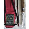 Fishing rod, Fly Rod Boron, Worchester in clear box, 1726/270, 9 ft., #8/9 plus flys