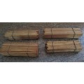 Timber stacks, loads for goods wagons and trucks, 76 items, scale HO, handmade unique item