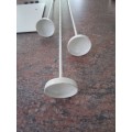 Candle holder with 3 stands, modern, unique creation, WITHOUT THE SHOWN DECORATION