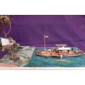 Horse ferry in scale 1:87, museum quality, unique handcrafted piece