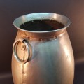 Extra Large Middle Eastern Nickel Plated Planter With Handles!!!