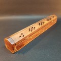 Handcrafted Rosewood with Brass Inlay Incense Box