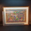 Large Framed Original Mayan Artwork (650mm 550mm)