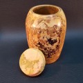 Pyrophyllite Stone Urn and Lid (made in Swakopmund)