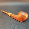 Handcrafted Vintage Leather Covered Smoking Pipe