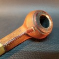 Handcrafted Vintage Leather Covered Smoking Pipe