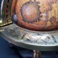 Vintage Highly Detailed Desk Earth Globe with Brass Stand