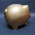 Highly Collectible Golden Aliqout Hard Plastic Savings Piggy Bank