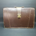 Vintage Genuine Leather Brown Leather Briefcase