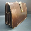 Vintage Genuine Leather Brown Leather Briefcase