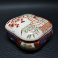 Hand Painted Oriental Porcelain Snuff Box