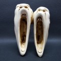 RARE!!! Hand Crafted Ceramic Screaming Heads Paperweight!!!!