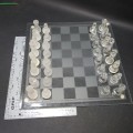 Complete Glass Chess Set