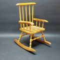 RARE Vintage Hand Crafted Rocking Chair Display Model!!!