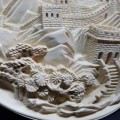 RARE "Great Wall Of China" Detailed Ivorine Plaque!!!
