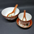 Hand Painted Oriental Single Setting Dinner Service!!!