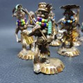Massive Hand Crafted Metal African Figure Collection