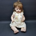 Large Vintage Complete Porcelain Baby Doll (500mm Tall)