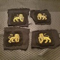 RARE!!! Arm Badges (Regimental Cloth) Princess Of Wales's Royal Regiment (Gold Tiger)