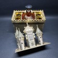 RARE!!! Brass Castle Themed Music Liqueur Decanter and Glass Box!!! (Working)