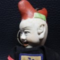 RARE Oriental Small Porcelain Puppet With Moving Tongue!!!
