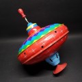 RARE!!! Large 1950's Vintage German Tin Toy Spinning Top!!!