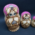 Detailed Hand Painted 5 Level Russian Nesting Doll!!!