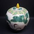 Large Hand Painted Oriental Urn