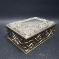Highly Decorative Silver-plated Jewelry Box
