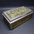 Detailed Embossed Vintage Tin Jewelry Box!!!