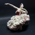 Antique Dresden German Lace Porcelain Ballerina Figurine
