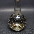 Detailed Cut Glass Vintage Ball Vase