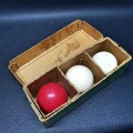 Vintage English Snooker Ball Set (Boxed)