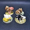 Hand Painted Animal Ceramic Miniatures!!!
