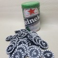 Heineken Lithographed Tin Filled with Jack Daniel's Poker Chips!!!
