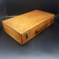 Large English Handcrafted Case with Leather Handle