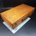 Large English Handcrafted Case with Leather Handle
