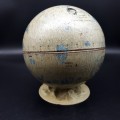 RARE!!! Lithographed Tin Metal Moon Scape Globe on Stand!!!!