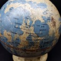 RARE!!! Lithographed Tin Metal Moon Scape Globe on Stand!!!!