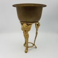 Highly Decorative Solid Cast Brass Stand and Bowl!!!