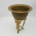 Highly Decorative Solid Cast Brass Stand and Bowl!!!