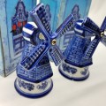 Original Boxed Dutch Porcelain Miniature Windmills!!! (Bid for Both)