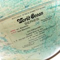 RARE!!! Large Vintage World Ocean Series Globe on Metal Stand!!!
