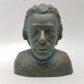 Applied Bronze Bust of Albert Einstein