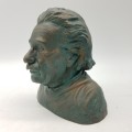 Applied Bronze Bust of Albert Einstein