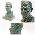 Applied Bronze Nelson Mandela Paperweight Bust