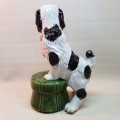 Large Highly Decorative Glazed Dog on Base!!! (Perfect Condition)