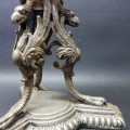 RARE!!! Highly Detailed Victorian Silver-plate Candle Stand!!!