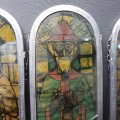 Collection of Religious Icons Between Glass Framed in Pewter (Bid for all, damage on 2)